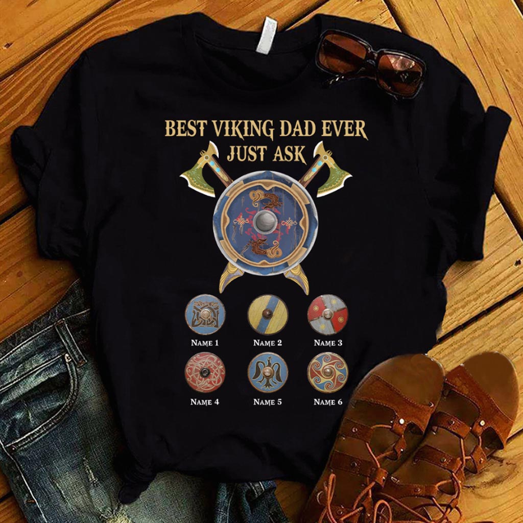 Meilleur papa viking du monde - T-shirt et sweat à capuche personnalisés Viking