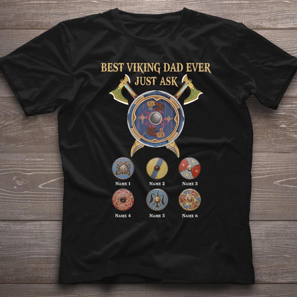 Meilleur papa viking du monde - T-shirt et sweat à capuche personnalisés Viking