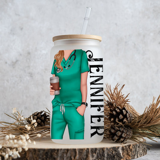 Vie d'infirmière - Verre à boire personnalisé pour infirmière
