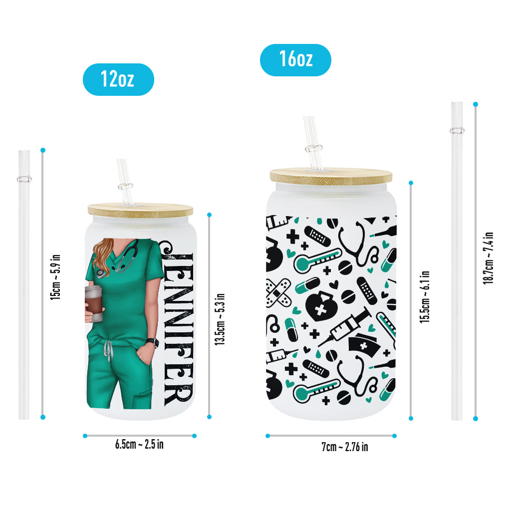 Vie d'infirmière - Verre à boire personnalisé pour infirmière