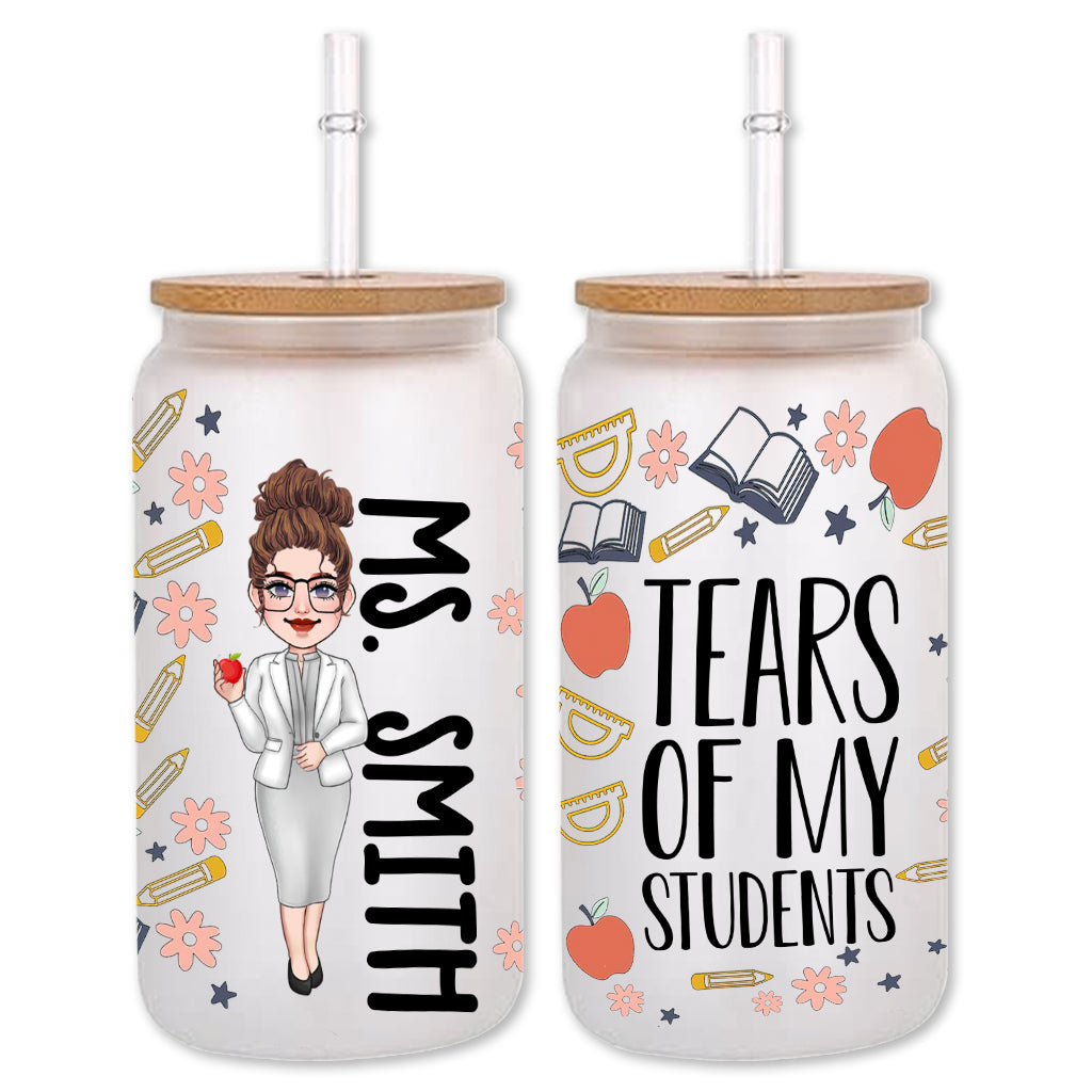 Larmes de mes élèves - Verre personnalisé pour enseignants