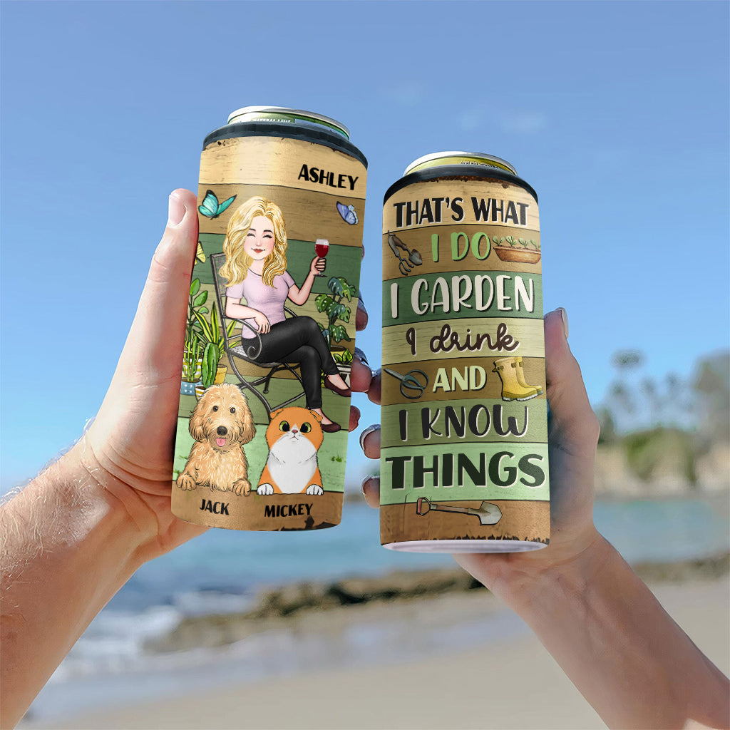 C'est ce que je fais - Refroidisseur de canettes de jardinage personnalisé