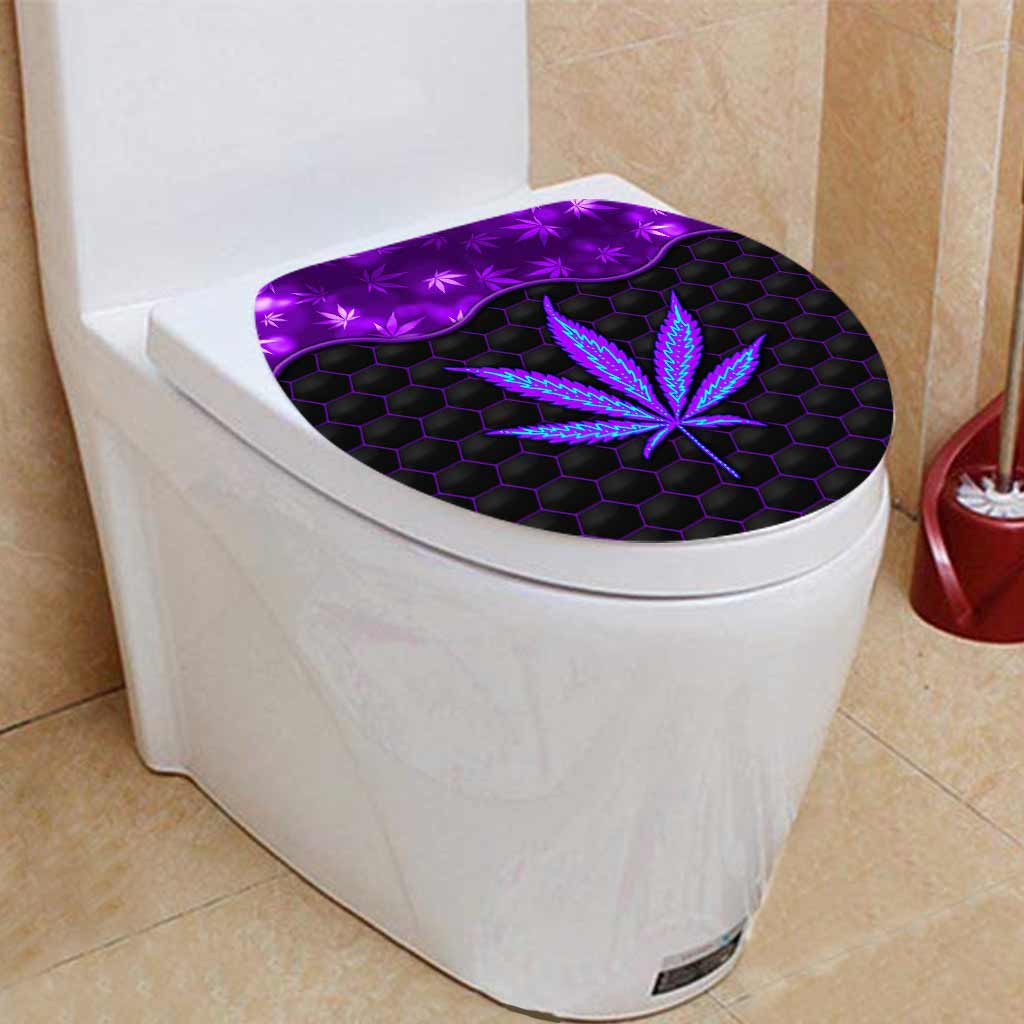 Ensemble rideau et tapis de bain Magic Leaf - Motif cannabis personnalisé