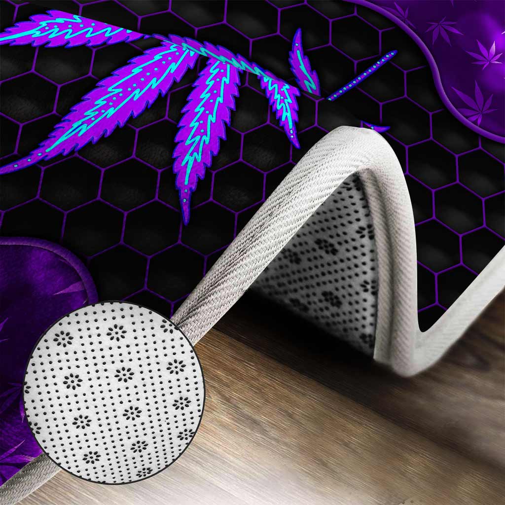 Tapis de bain Magic Purple Leaf - Weed (3 pièces)