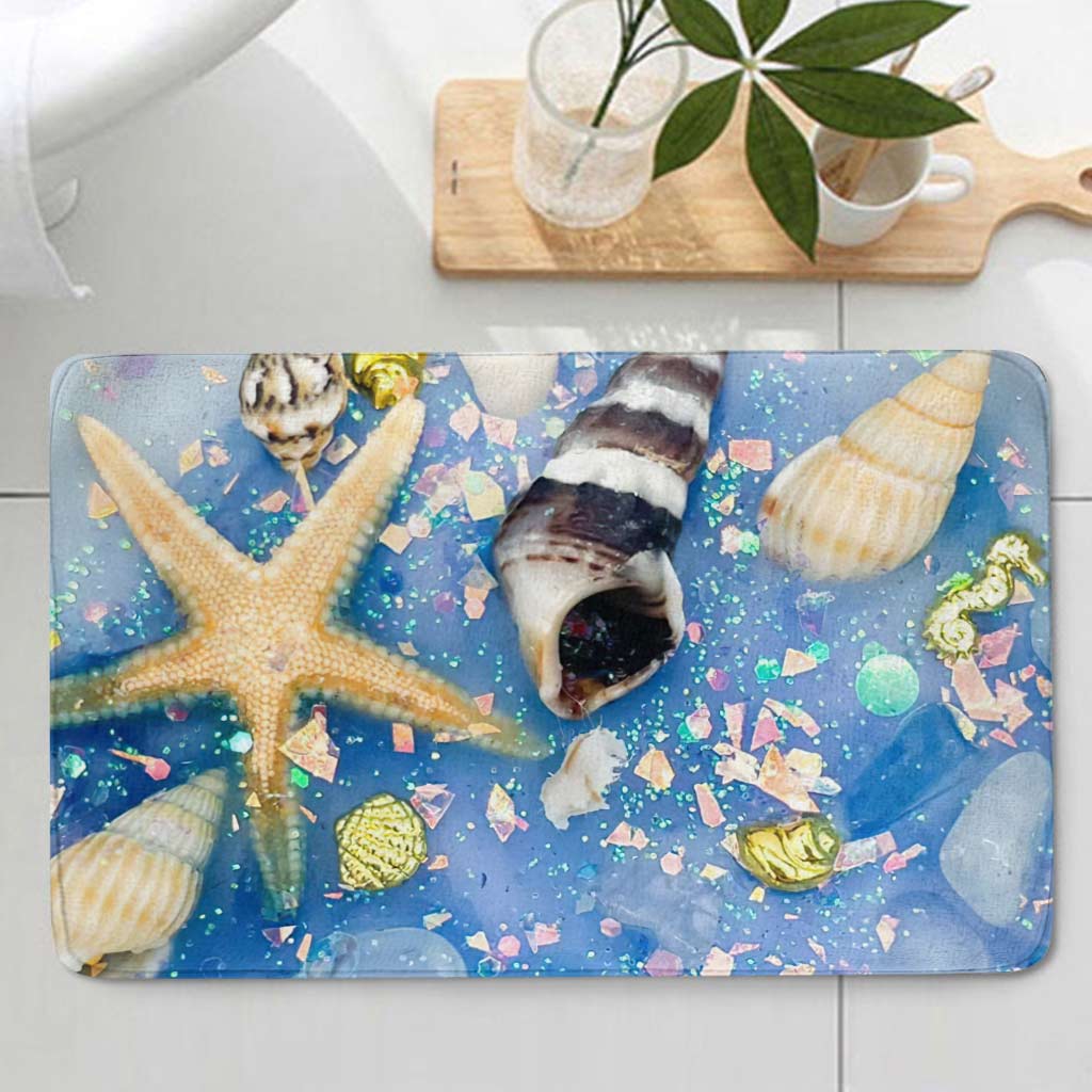 Beach Soul - Sea Lover 3 Pieces Bathroom Mats Set With 3D Pattern Print