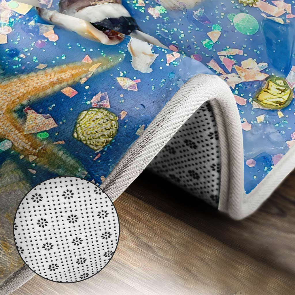 Beach Soul - Sea Lover 3 Pieces Bathroom Mats Set With 3D Pattern Print
