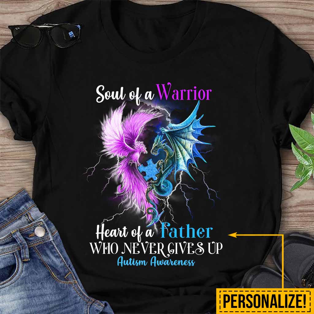 N'abandonnez jamais - T-shirt et sweat à capuche personnalisés pour la sensibilisation à l'autisme