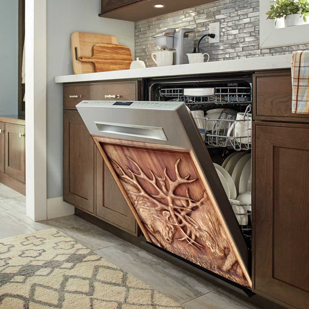 Housse pour lave-vaisselle Love Hunting avec motif imprimé en 3D