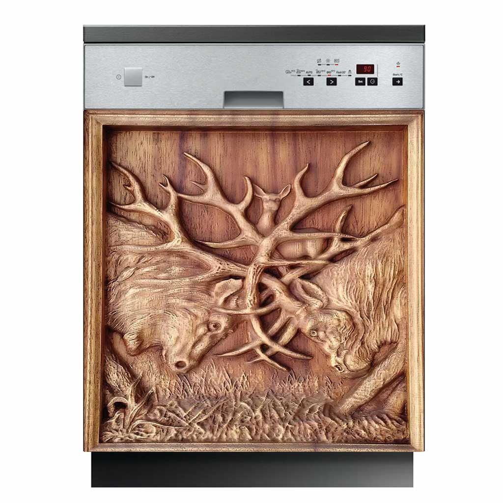 Housse pour lave-vaisselle Love Hunting avec motif imprimé en 3D