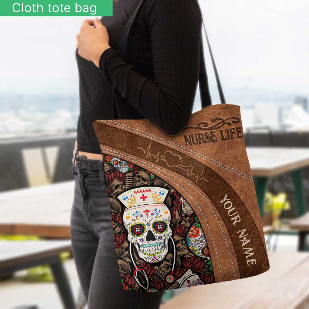Vie d'infirmière - Sac fourre-tout personnalisé pour infirmière