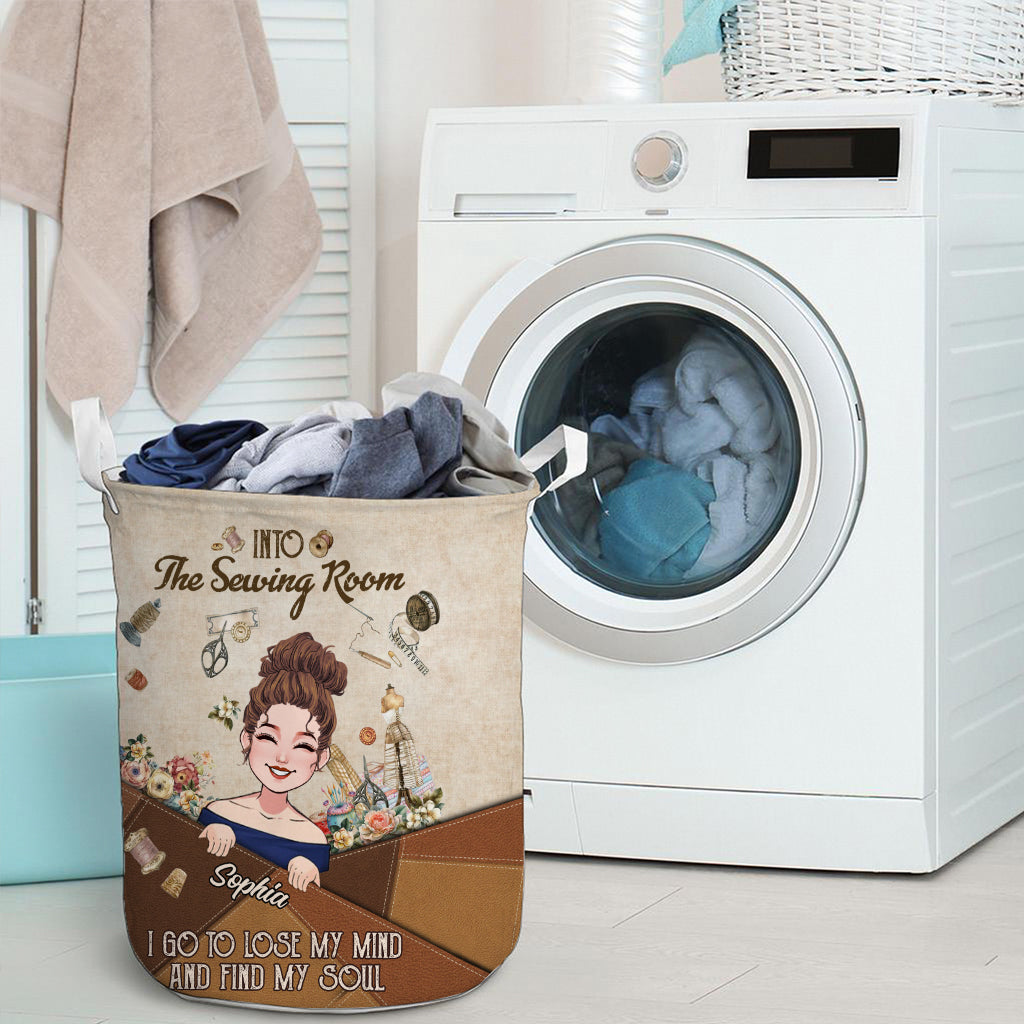 Et me voilà partie dans mon atelier de couture ! - Panier de rangement de couture personnalisé