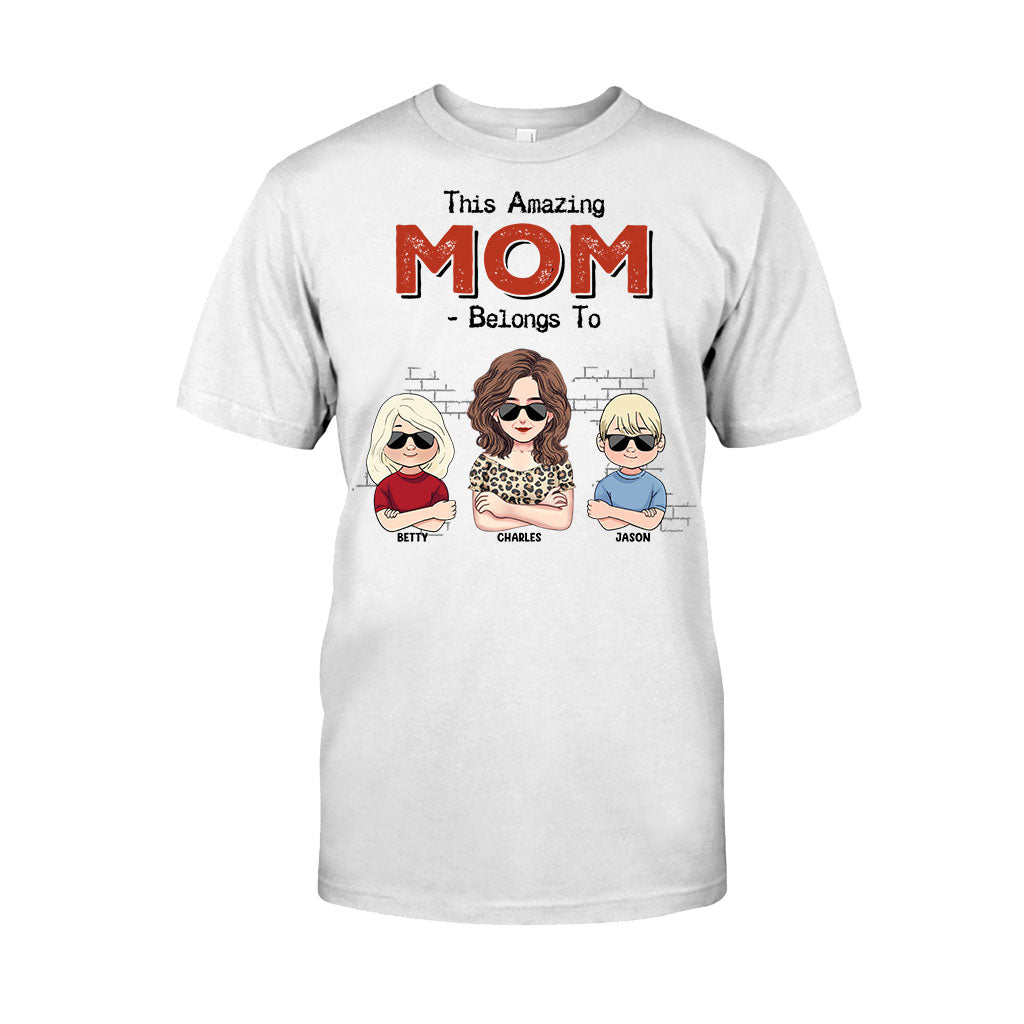 Ce papa extraordinaire appartient à - Cadeau pour papa, grand-père - T-shirt et sweat à capuche personnalisés