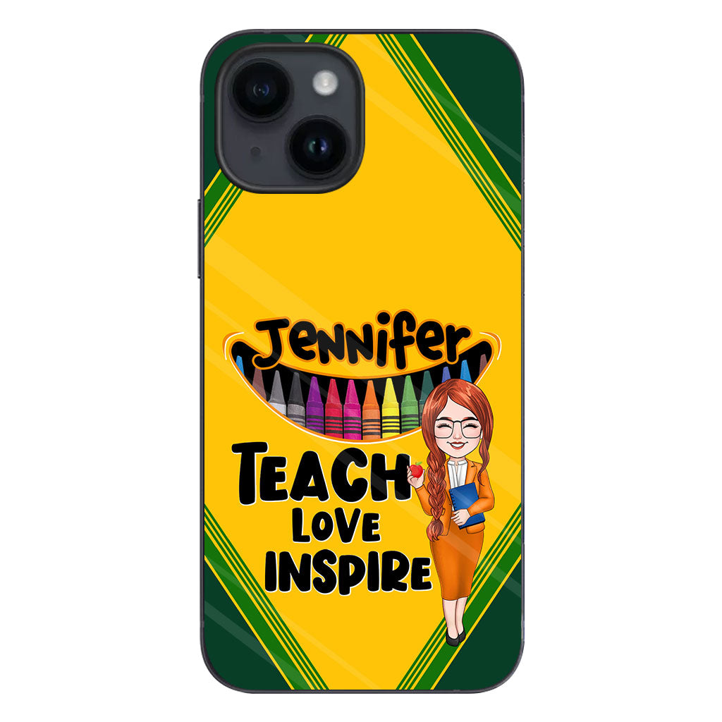 Teach Love Inspire - Personalized Teacher Phone Case