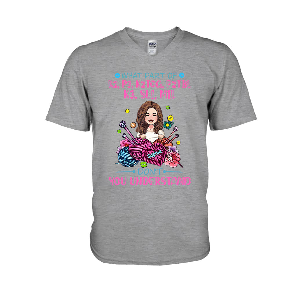 Tu ne comprends pas ? - T-shirt et sweat à capuche tricotés personnalisés