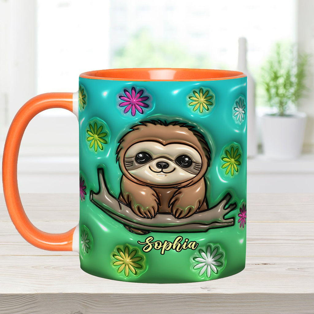 Mug personnalisé paresseux mignon