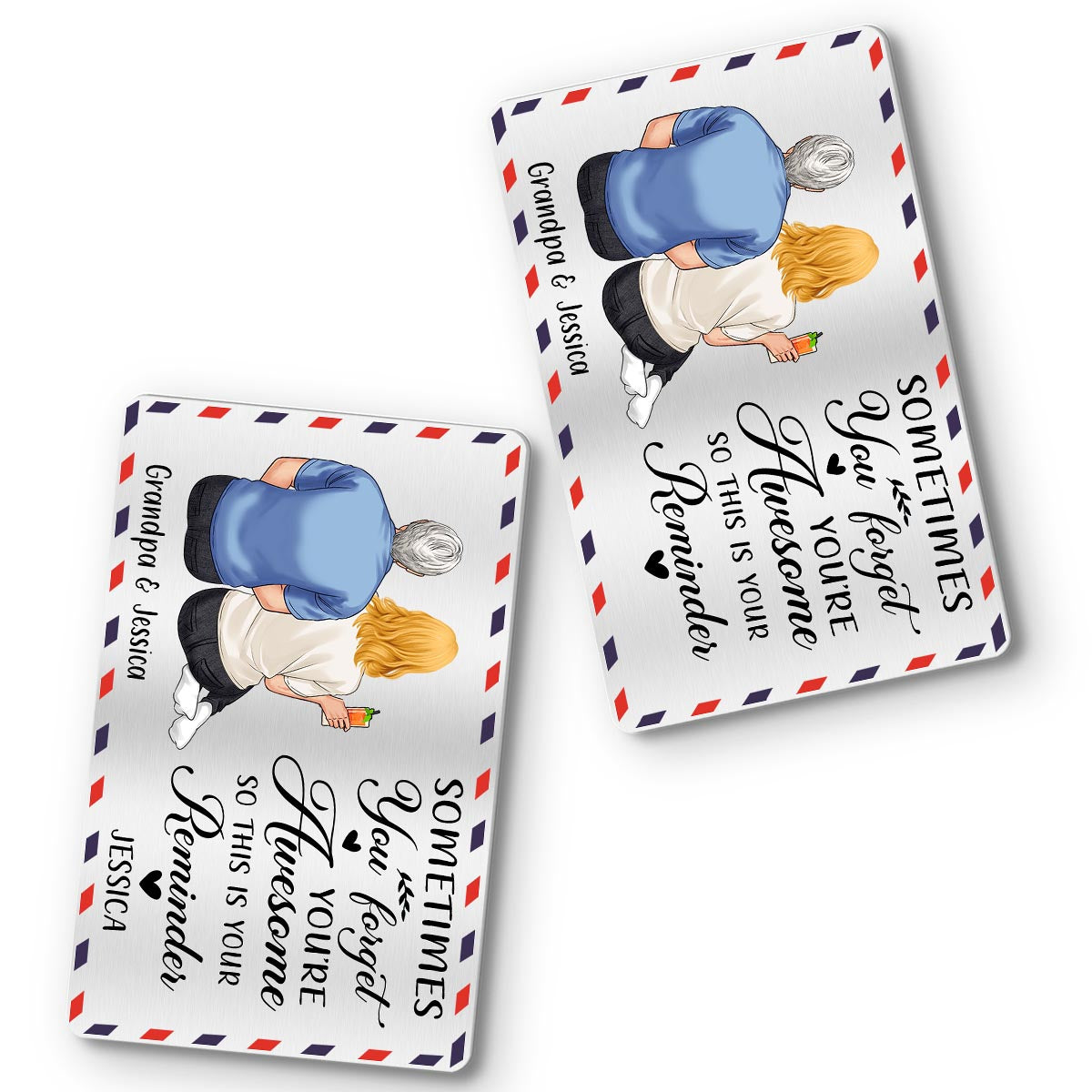 You're Awesome - Gift for dad, grandpa, uncle, brother, sister, husband, wife, boyfriend, girlfriend, friend - Personalized Wallet Insert Card