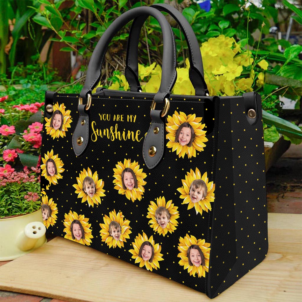 Le jardin de grand-mère - Cadeau pour grand-mère, maman - Sac à main en cuir personnalisé