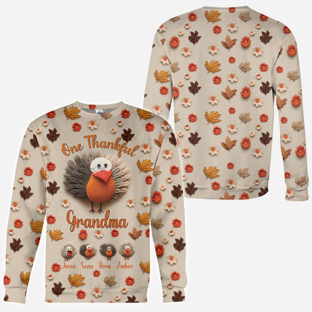 Une grand-mère reconnaissante - T-shirt personnalisé « Grand-mère »