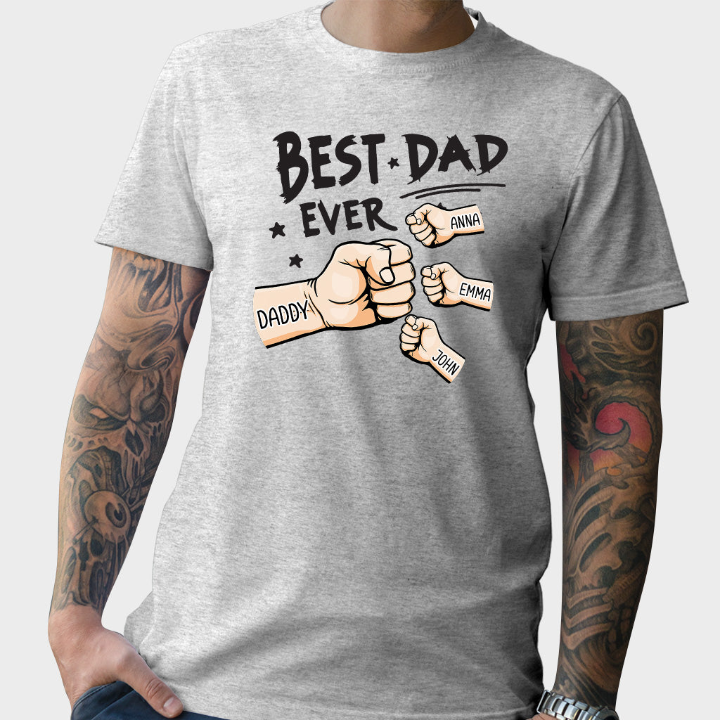 Meilleur papa du monde - T-shirt et sweat à capuche personnalisés pour papa