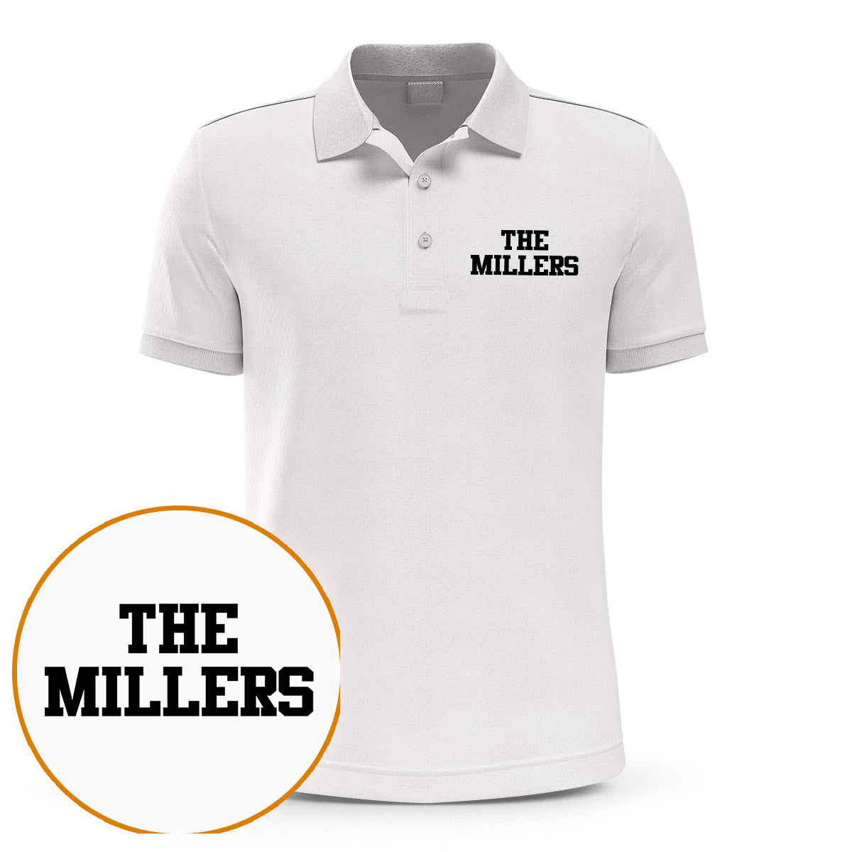 Polo brodé personnalisé avec nom - Nom de famille