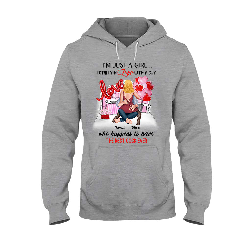 Je suis juste une fille amoureuse d'un garçon - T-shirt et sweat à capuche personnalisés pour couples