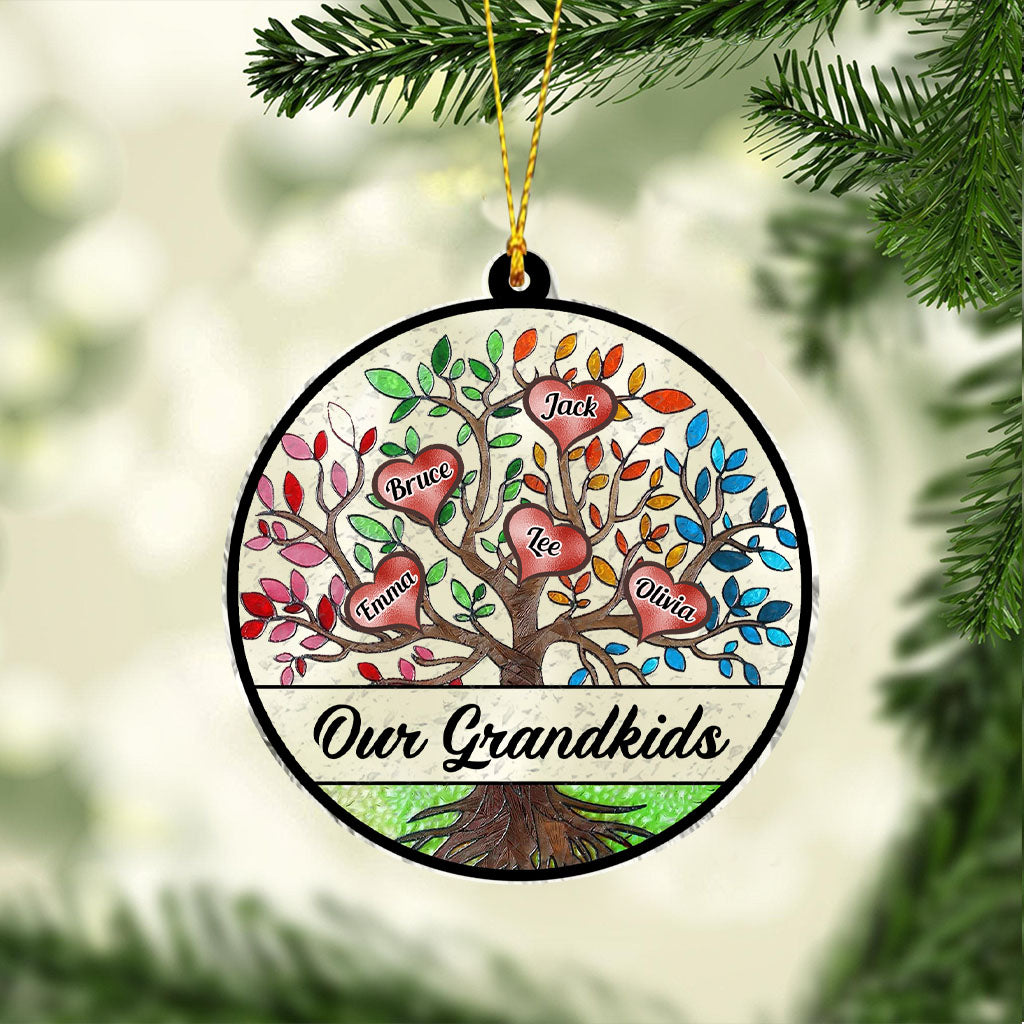 My Grandkids - Personalized Grandma Transparent Ornament