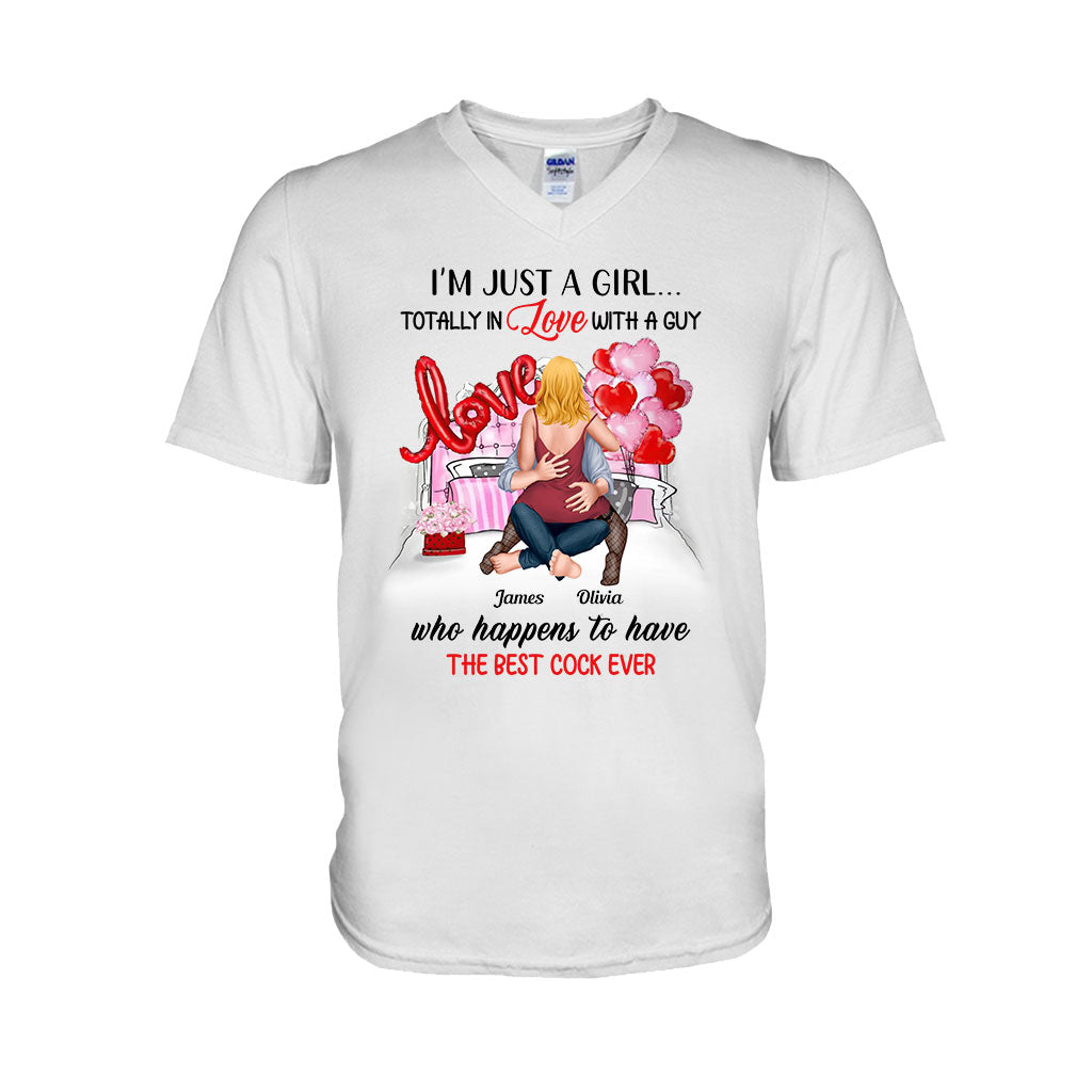 Je suis juste une fille amoureuse d'un garçon - T-shirt et sweat à capuche personnalisés pour couples