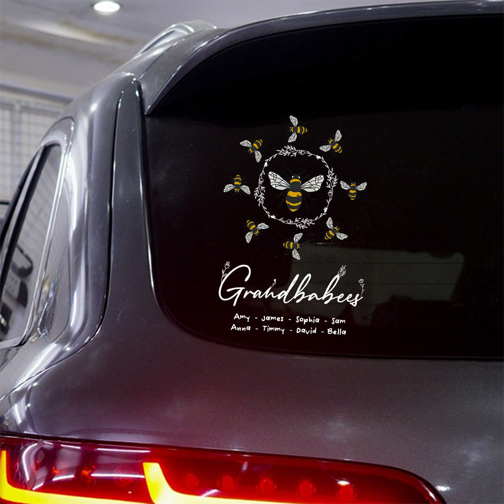Grandbabees - Autocollant personnalisé pour grand-mère découpé à la forme