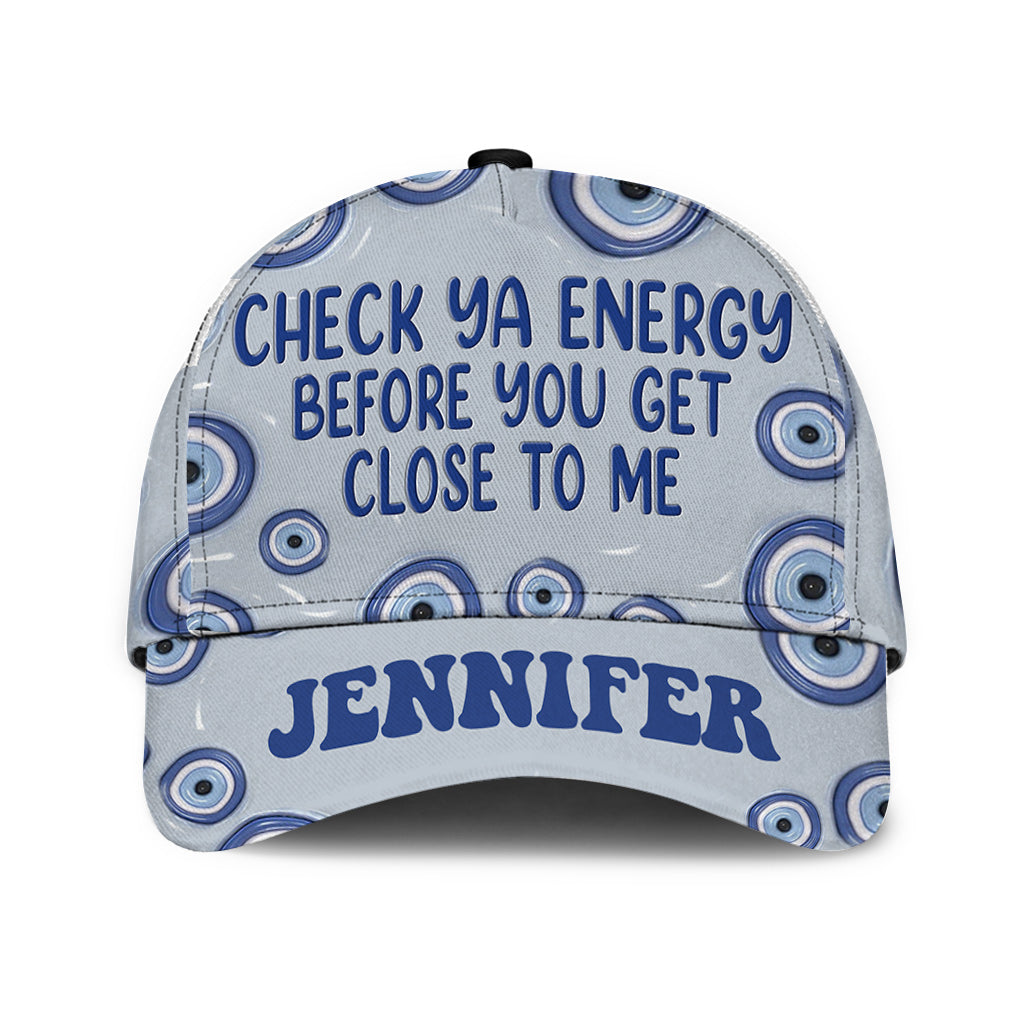 Check Ya Energy - Personalized Witch Classic Cap