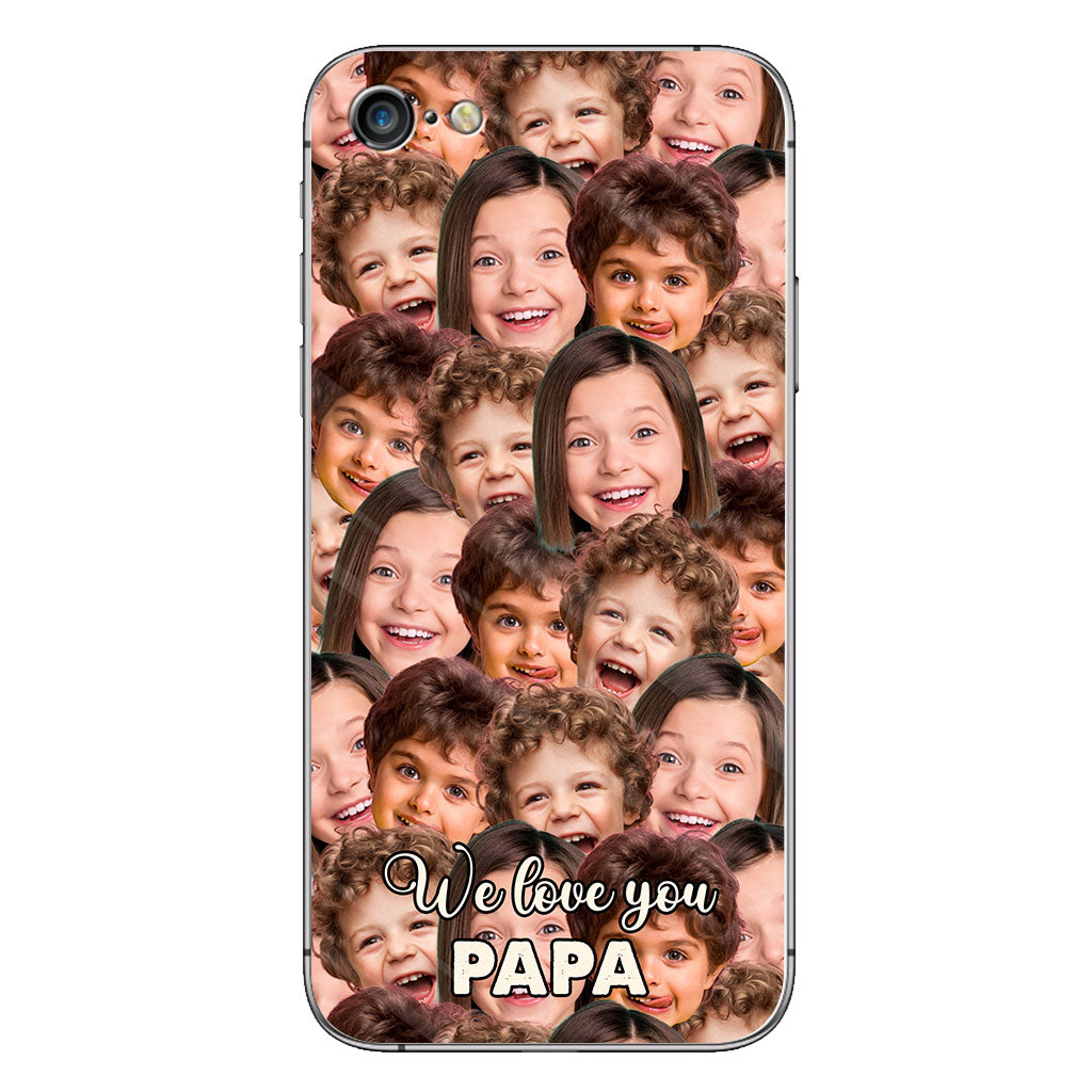 Je t'aime papa - Cadeau pour papa, grand-mère, grand-père, maman, oncle, tante, frère, sœur, fils, fille, petite-fille, petit-fils, mari, femme, petit ami, petite amie - Coque de téléphone personnalisée