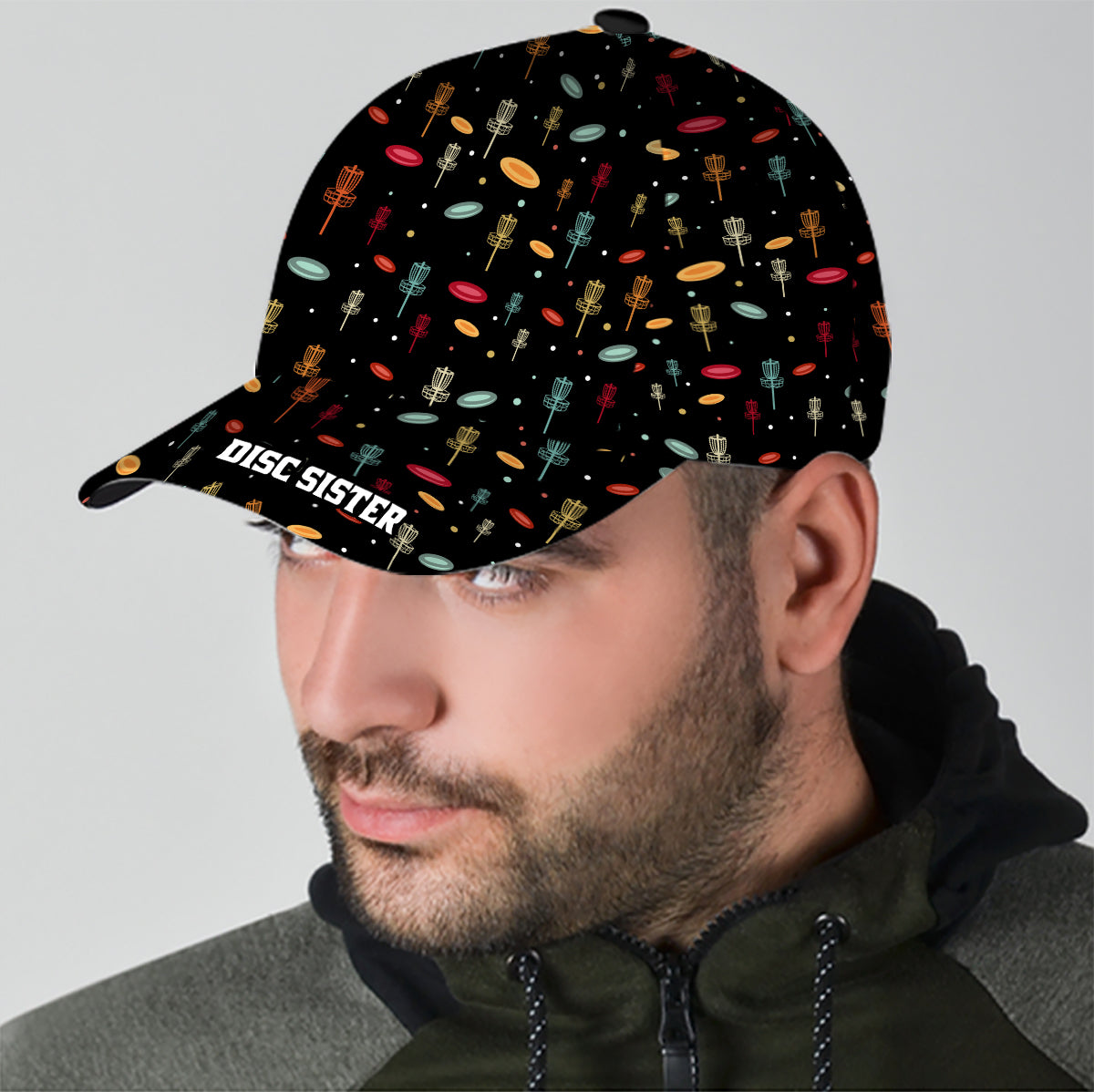 Disc Daddy - Cadeau de disc golf pour papa, grand-père, maman, grand-mère - Casquette classique personnalisée