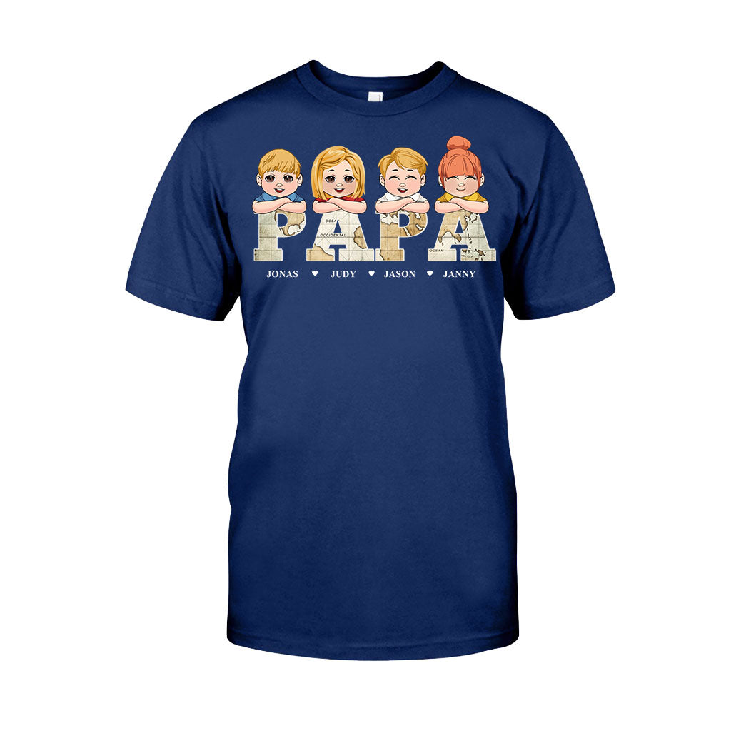 Titre de carte vintage - T-shirt et sweat à capuche personnalisés pour papa