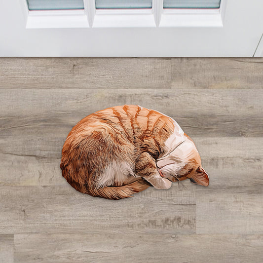 Paillasson personnalisé en forme de chat mignon
