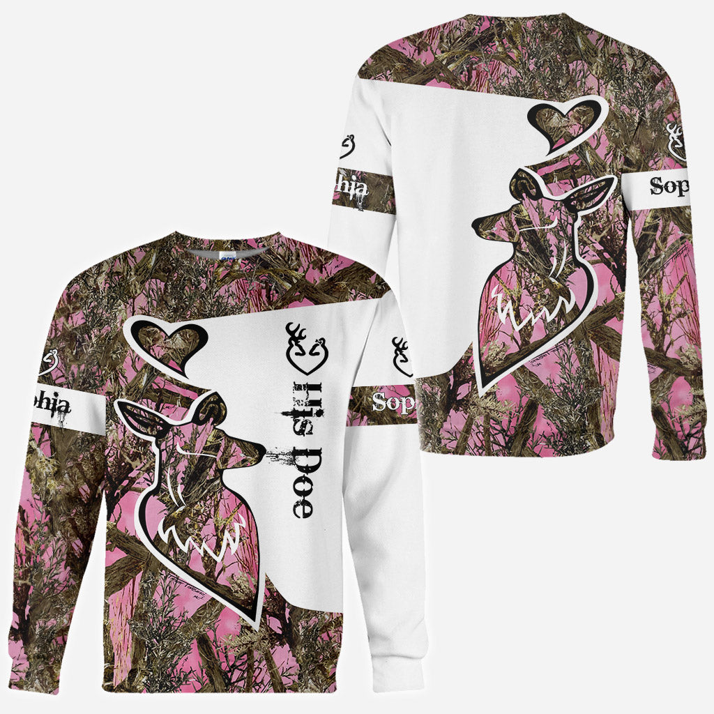 Son cerf, sa biche - T-shirt de chasse personnalisé