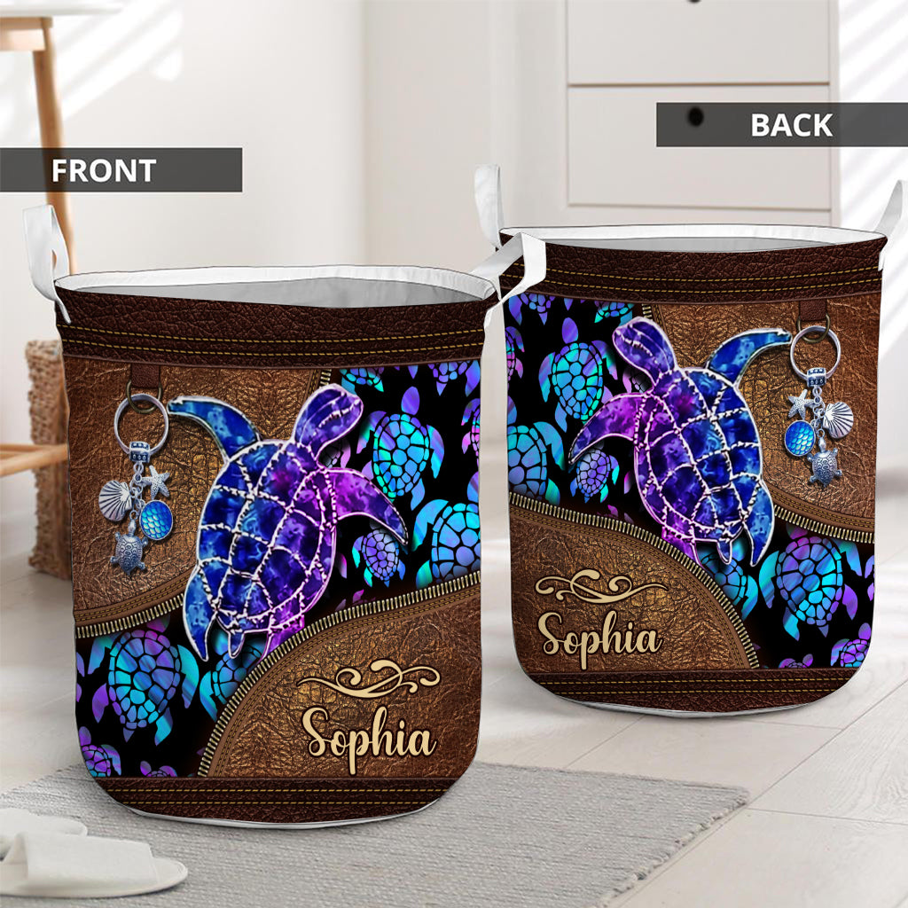 Salty Lil' Beach - Panier de rangement personnalisé pour tortues