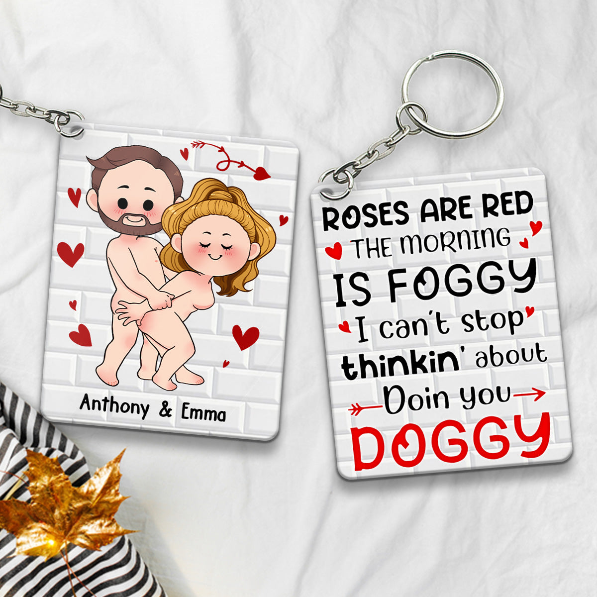 Je veux juste que tu sois heureux - Cadeau pour couple (mari, femme, petit ami, petite amie) - Porte-clés personnalisé