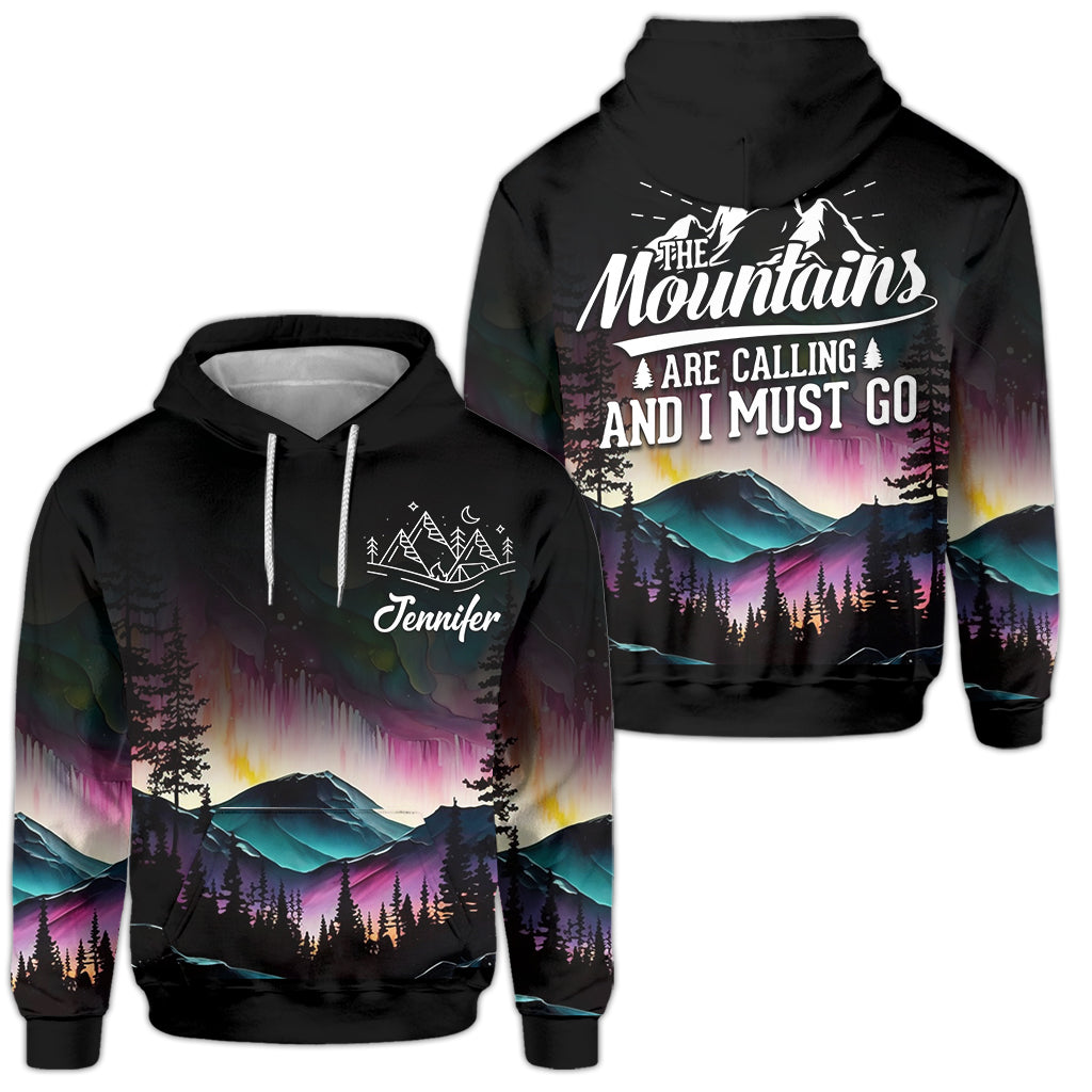 L'appel de la montagne - Sweat à capuche et legging de randonnée personnalisés