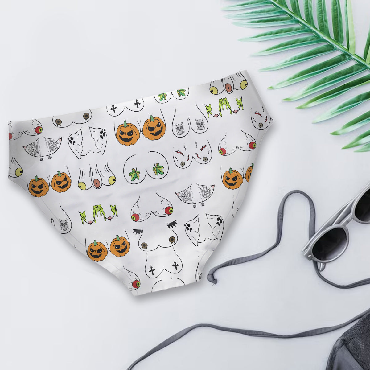 Halloween Is Coming - Personalized Couple Women Briefs