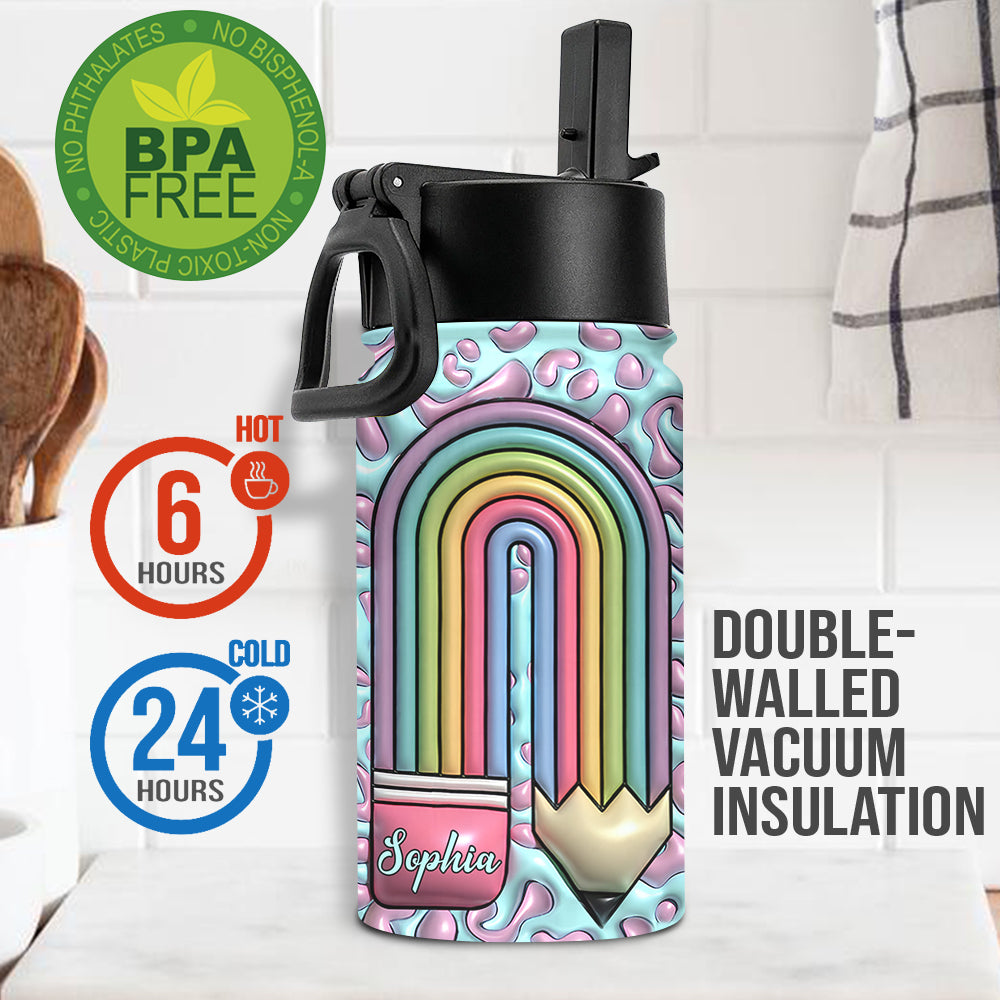 Vie d'enseignant - Gourde personnalisée pour les enfants des enseignants