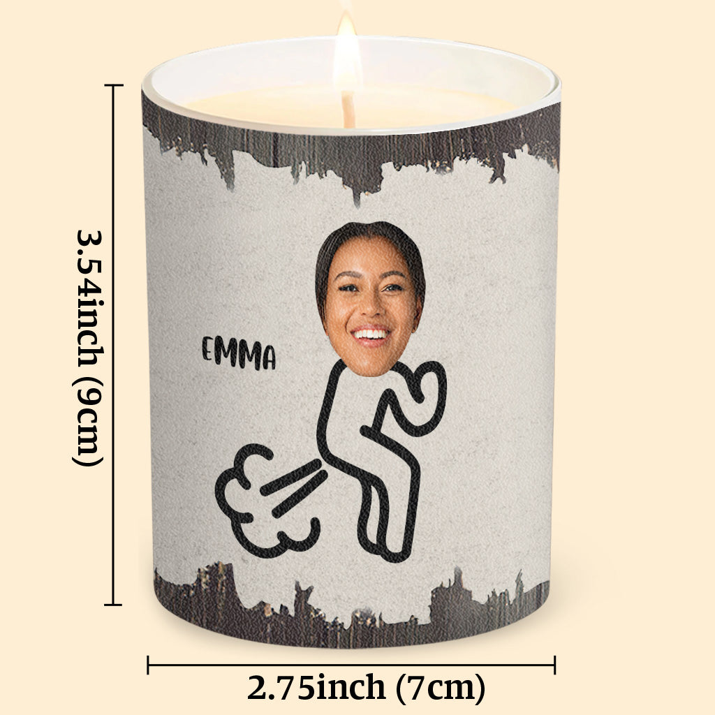 Extincteur de pets - Cadeau pour papa, grand-mère, grand-père, maman, oncle, tante, fils, fille, frère, sœur, petite-fille, petit-fils, mari, femme, petit ami, petite amie, ami - Bougie personnalisée avec couvercle en bois