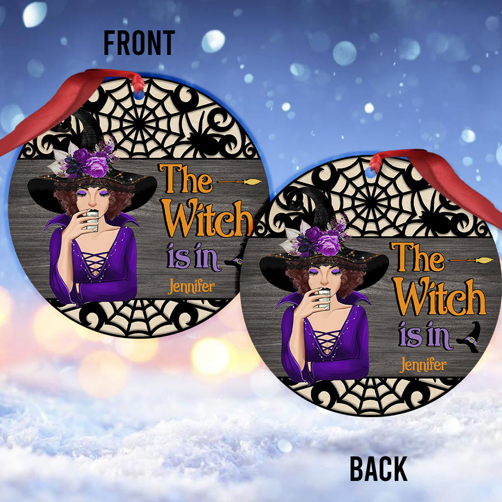 La sorcière est là - Ornement de sorcière personnalisé