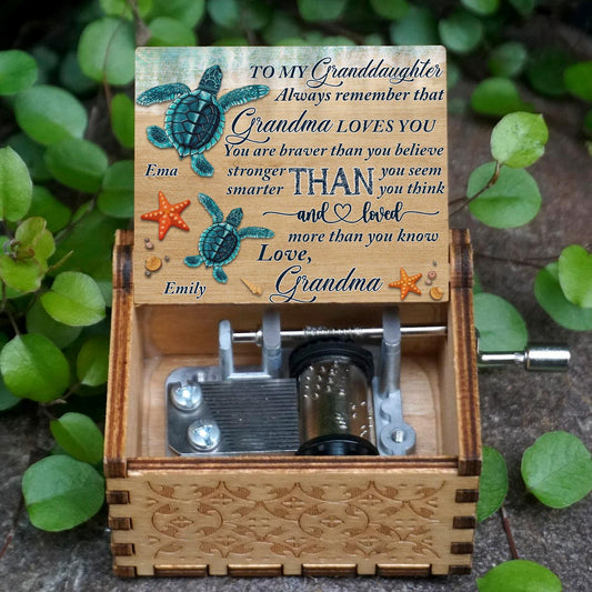 Always Remember That - Gift for grandma, mom, daughter, granddaughter, son, grandson, grandpa, dad - Personalized Hand Crank Music Box