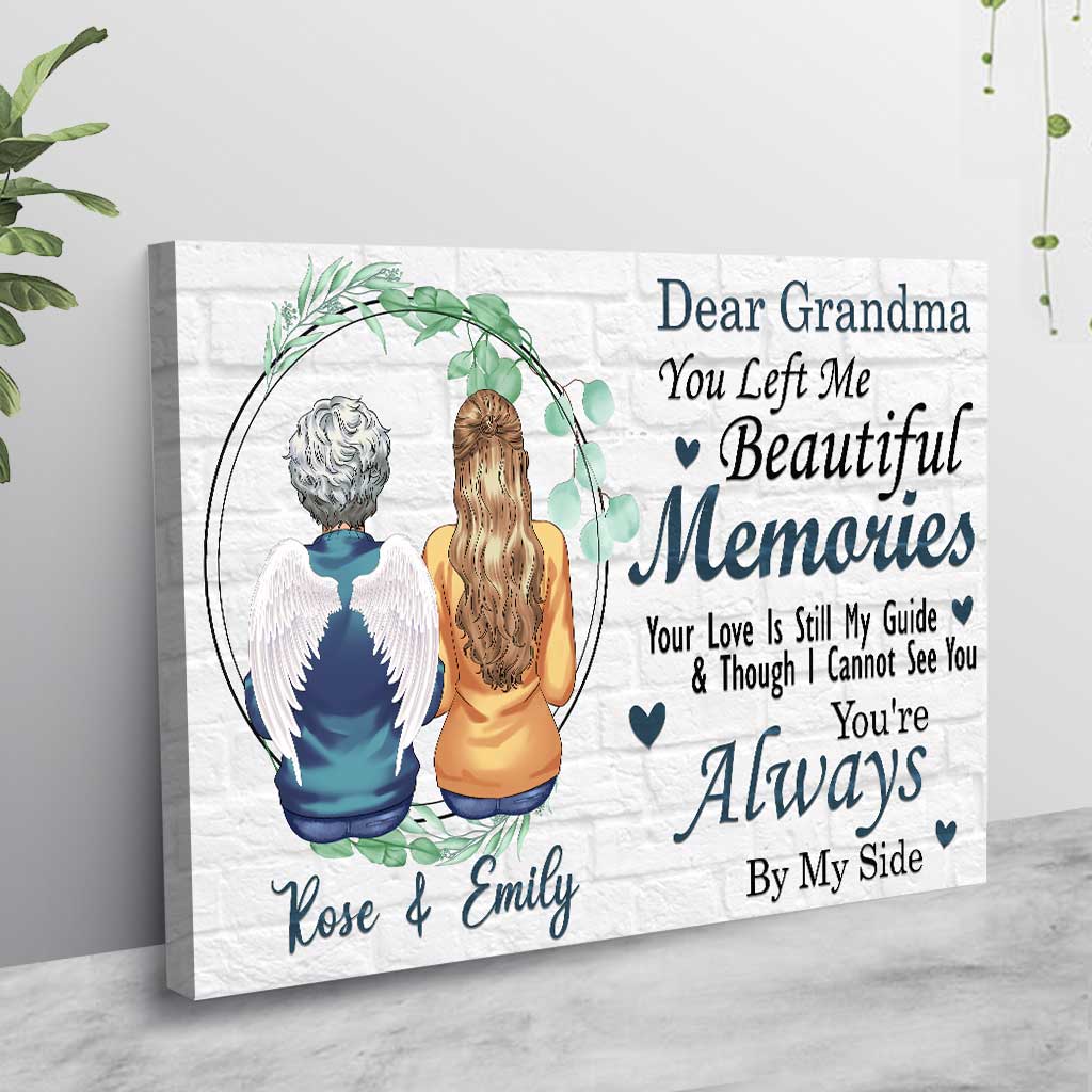 You Left Me With Beautiful Memories - Personalized Mother's day Memorial Poster