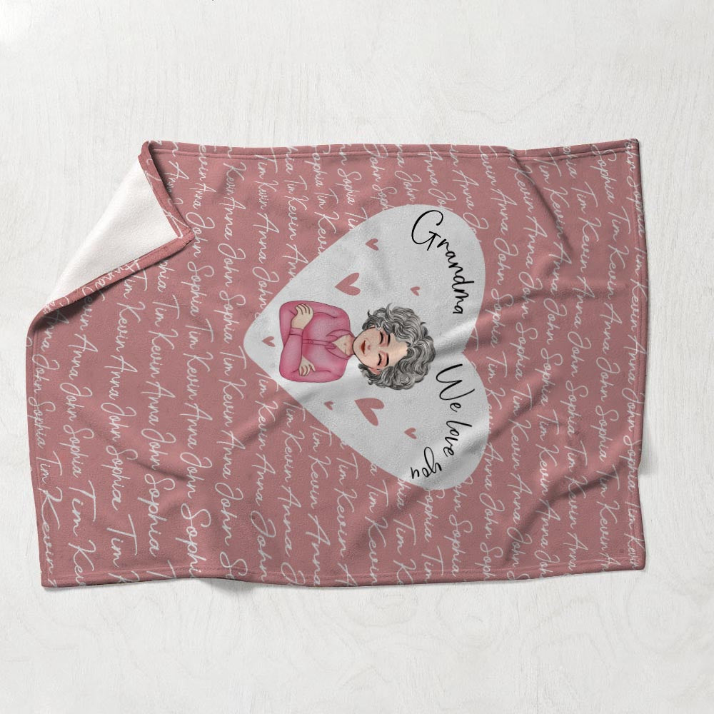 We Love You - Personalized Mother's day Mother Blanket