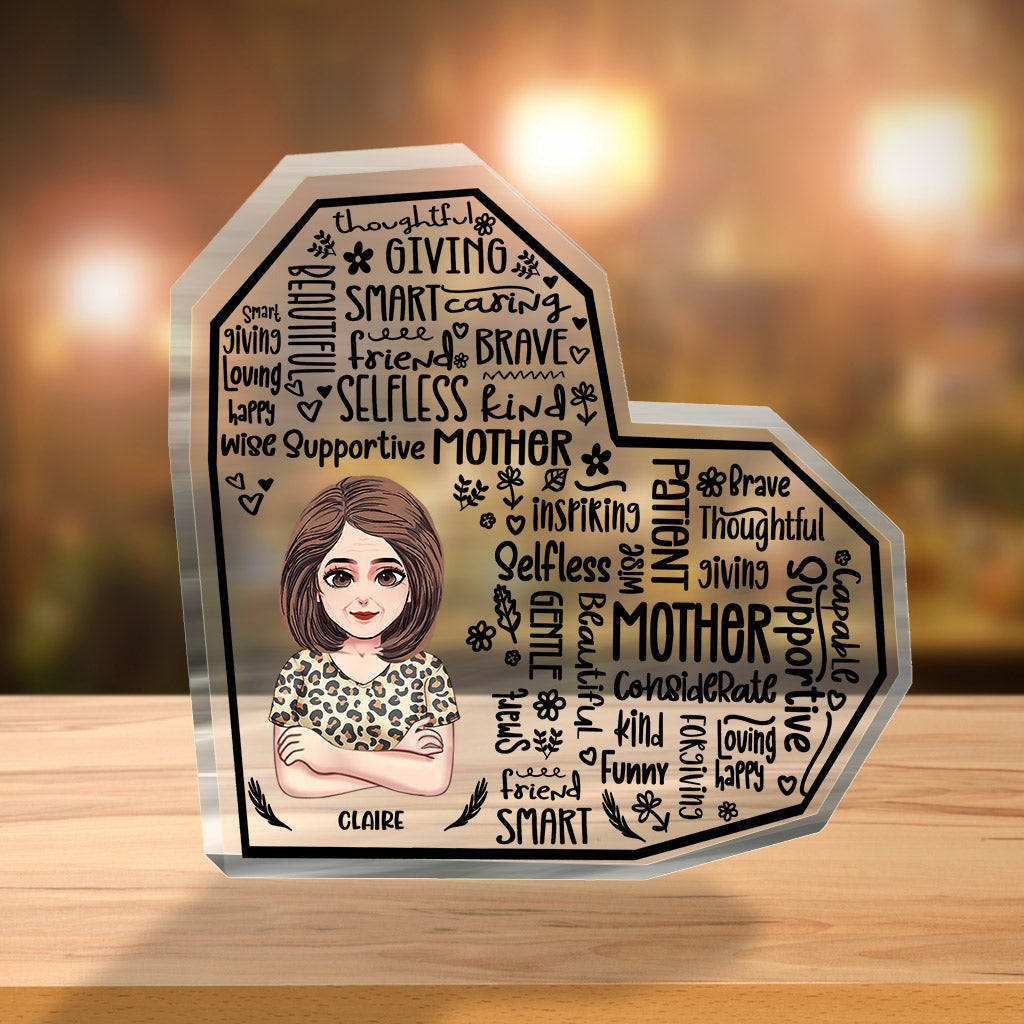 Maman, tu es magnifique - Plaque acrylique personnalisée pour la fête des mères