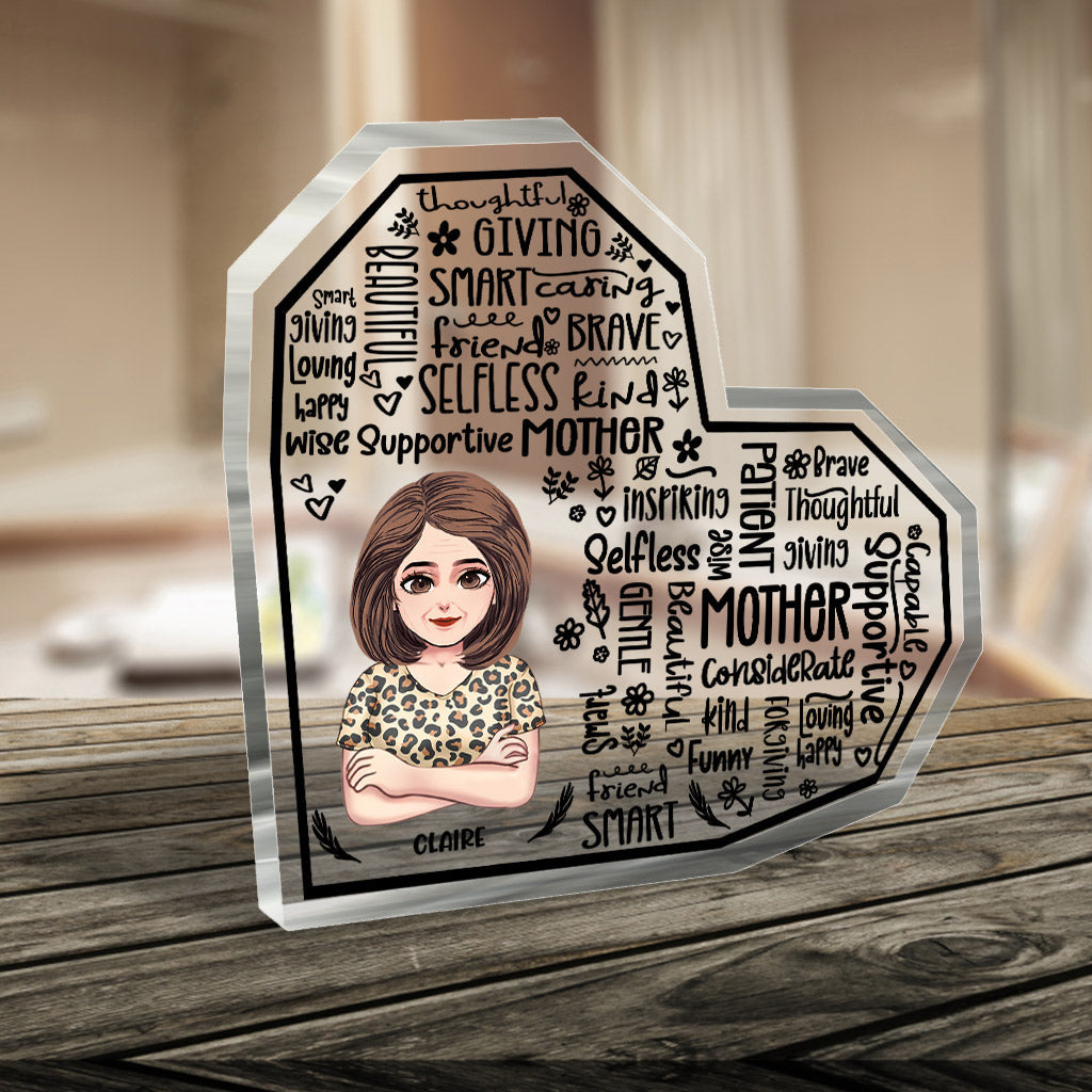 Maman, tu es magnifique - Plaque acrylique personnalisée pour la fête des mères