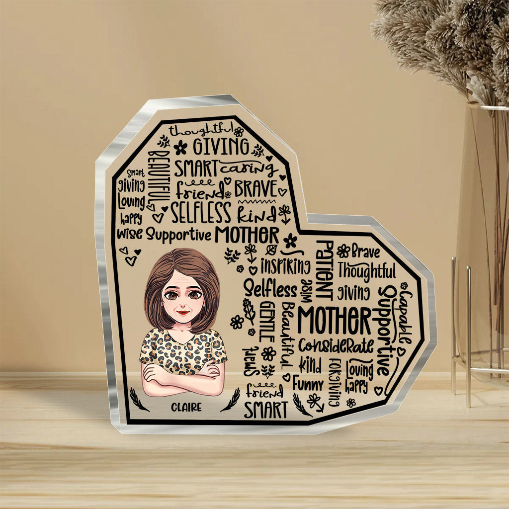 Maman, tu es magnifique - Plaque acrylique personnalisée pour la fête des mères