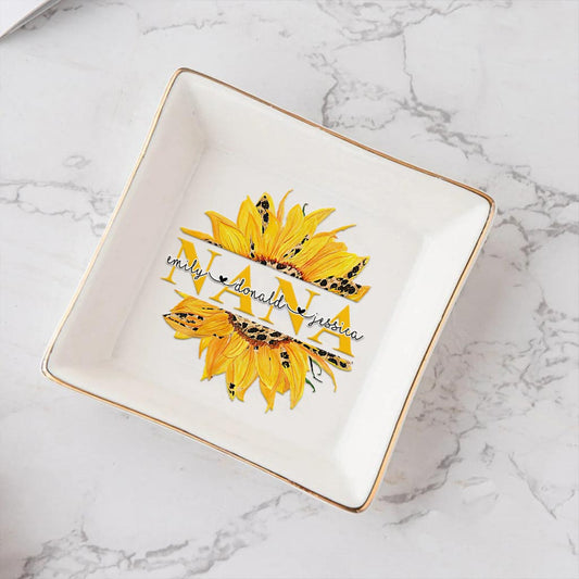 You're My Sunshine - Personalized Mother's Day Grandma Jewelry Dish