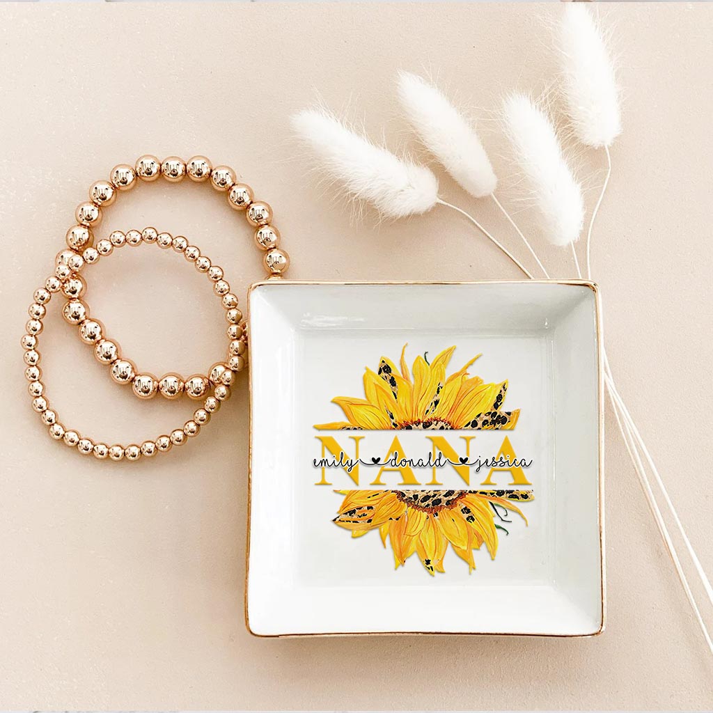 Tu es mon rayon de soleil - Porte-bijoux personnalisé pour la fête des mères, grand-mère