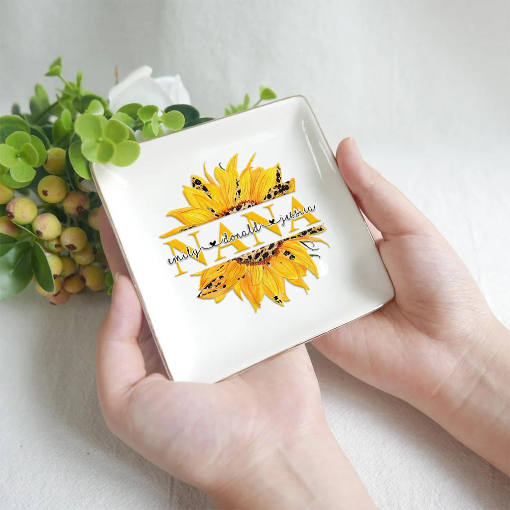 Tu es mon rayon de soleil - Porte-bijoux personnalisé pour la fête des mères, grand-mère